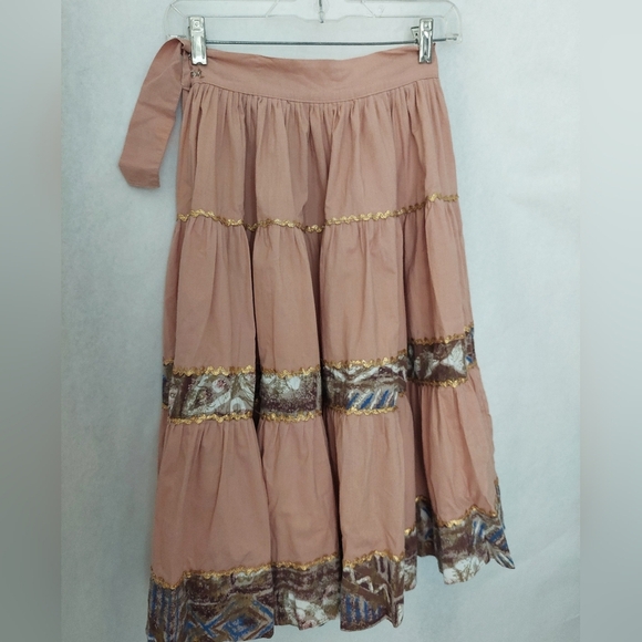 Vintage Mocha Color "Patio Set" Top And Skirt - Picture 5 of 15